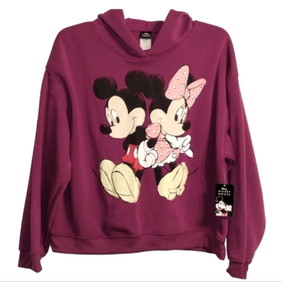 Disney Tops - Disney Mickey Mouse Minnie Mouse Hoodie Sweatshirt NWT 1x 2x 3x